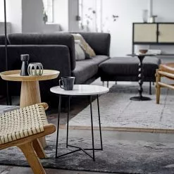 Bloomingville Anou Bijzettafel Marmer - Wit -Fauteuils promo bloomingville anou bijzettafel marmer wit 2