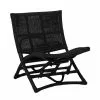 Bloomingville Baz Lounge Stoel Rotan - Zwart -Fauteuils promo bloomingville baz lounge stoel rotan zwart