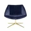 Bloomingville Elegant Fauteuil Blauw Velours -Fauteuils promo bloomingville elegant fauteuil blauw velours