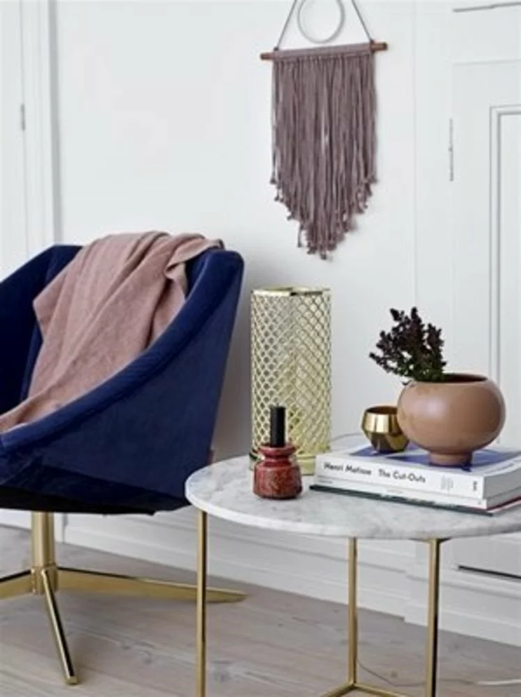 Bloomingville Elegant Fauteuil Blauw Velours 10 Bloomingville Elegant Fauteuil Blauw Velours - Afbeelding 8