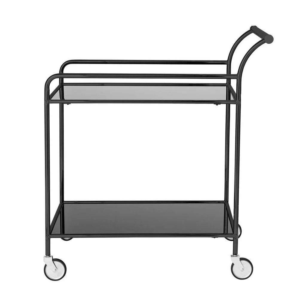 Bloomingville Fine Bar Trolley Zwart 4 Bloomingville Fine Bar Trolley Zwart - Afbeelding 2