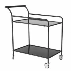 Bloomingville Fine Bar Trolley Zwart 9 Bloomingville Fine Bar Trolley Zwart -Fauteuils promo bloomingville fine bar trolley zwart 2