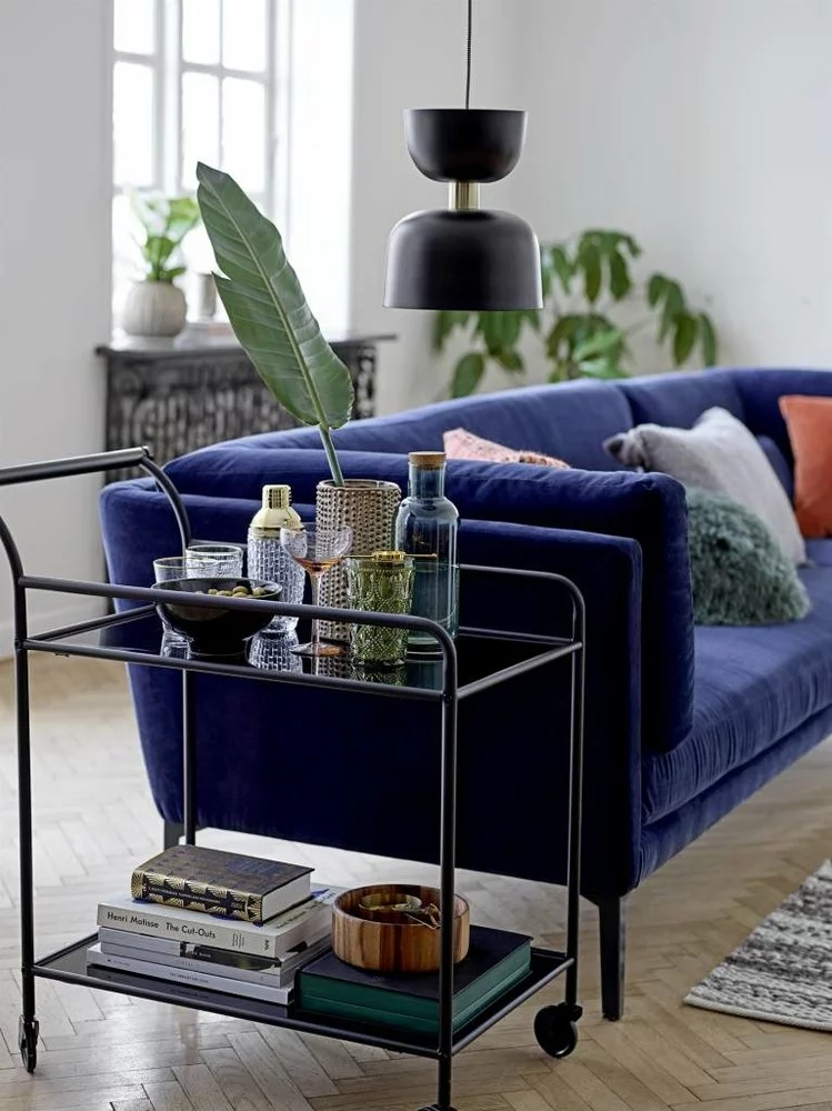 Bloomingville Fine Bar Trolley Zwart 7 Bloomingville Fine Bar Trolley Zwart - Afbeelding 5