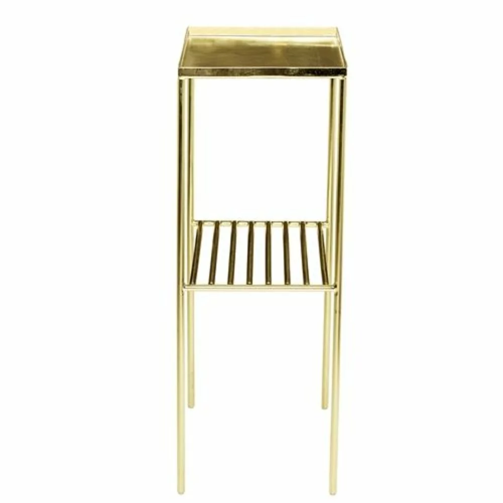 Bloomingville Grid Bijzettafel Metaal Goud Look 6 Bloomingville Grid Bijzettafel Metaal Goud Look - Afbeelding 4