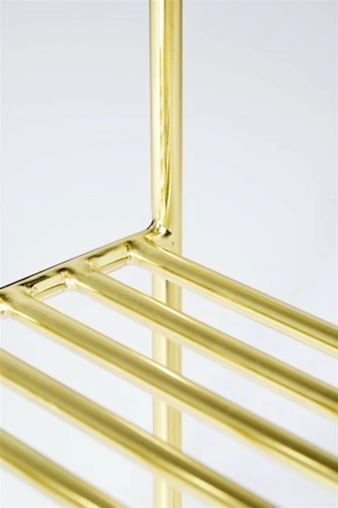 Bloomingville Grid Bijzettafel Metaal Goud Look 7 Bloomingville Grid Bijzettafel Metaal Goud Look - Afbeelding 5