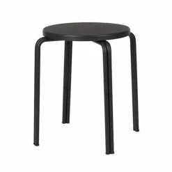 Broste Copenhagen Oda Kruk Ijzer/essenfineer - Zwart