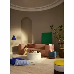 Broste Copenhagen Pond Poef Geel/beige/dark Grape Ø38cm - 31001145 -Fauteuils promo broste copenhagen pond poef geel beige dark grape 2