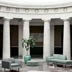 Broste Copenhagen Wind Poef Groen -Fauteuils promo broste copenhagen wind poef groen 3