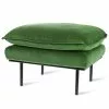 HKliving Retro Hocker Royal Velvet - Groen -Fauteuils promo hkliving retro hocker royal velvet groen