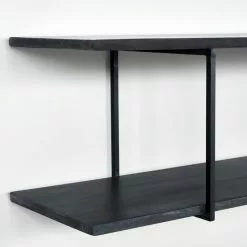 House Doctor Woods Wandplank Zwart 130cm - 203801011 -Fauteuils promo house doctor woods wandplank zwart 130cm 203801011 1