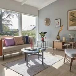 Hubsch Lounge Stoel - Naturel/grijs -Fauteuils promo hubsch lounge stoel naturel grijs 3