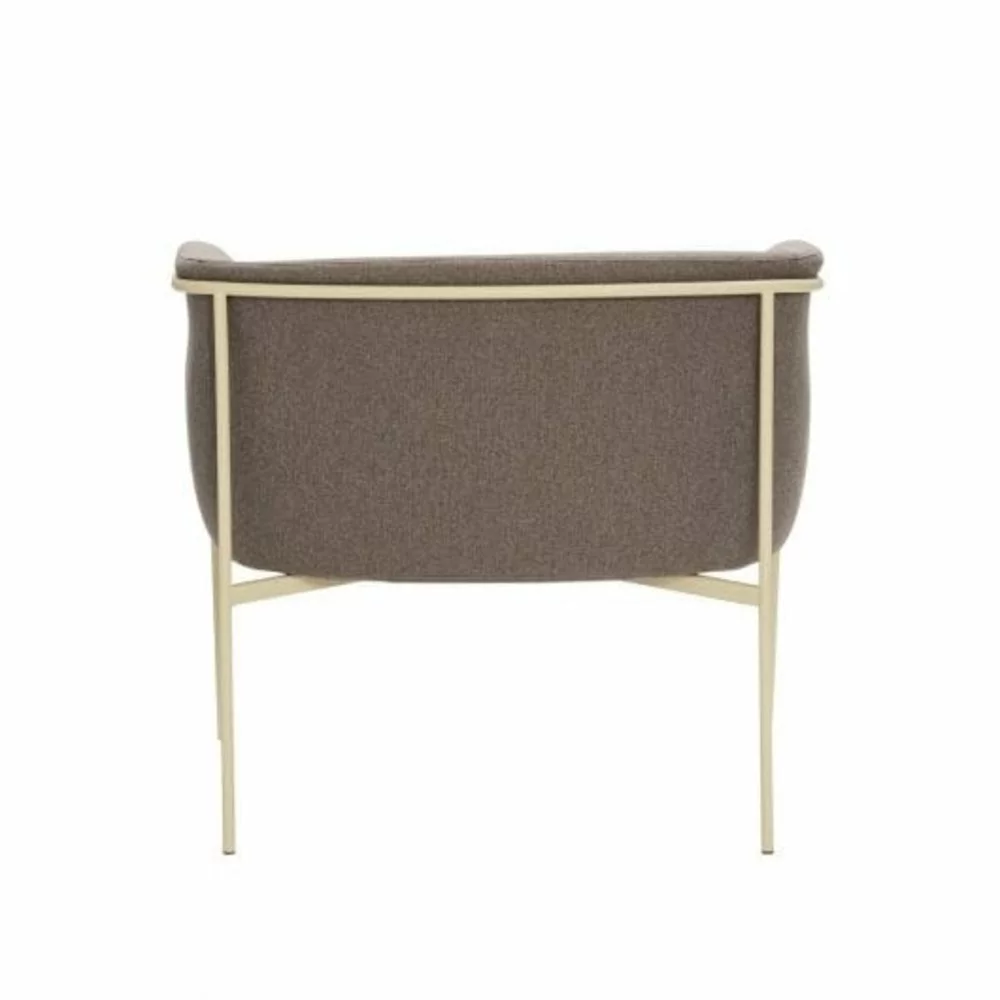 Hubsch Loungestoel - Lichtbruin/geel 6 Hubsch Loungestoel - Lichtbruin/geel - Afbeelding 4