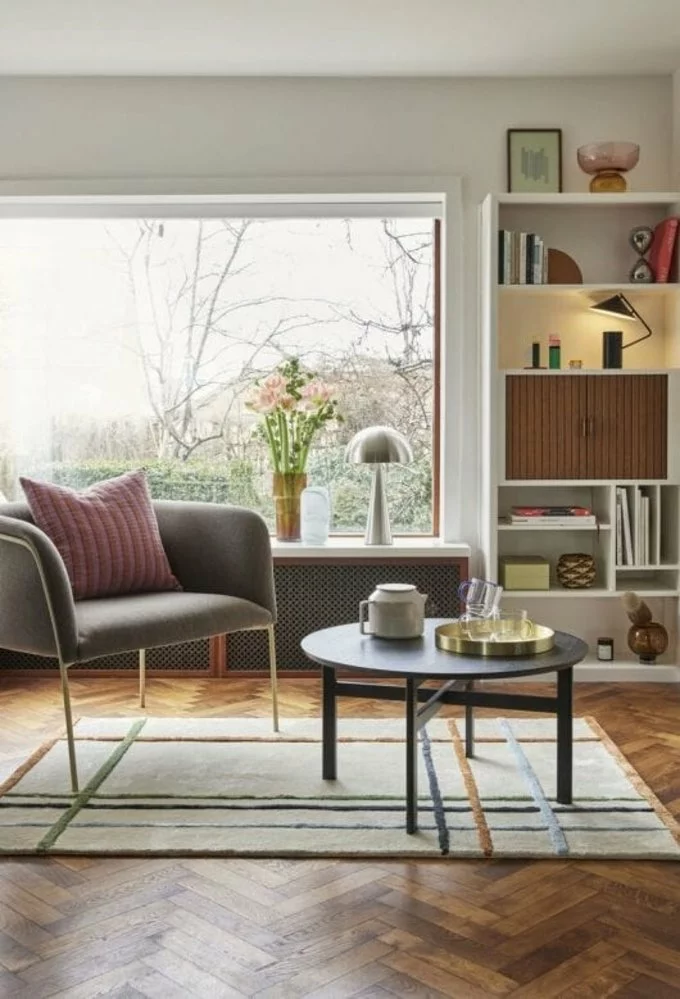 Hubsch Loungestoel - Lichtbruin/geel 7 Hubsch Loungestoel - Lichtbruin/geel - Afbeelding 5