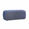 Hubsch Poef Polyester- Blauw -Fauteuils promo hubsch poef polyester blauw