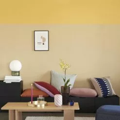 Hubsch Poef Polyester- Blauw 7 Hubsch Poef Polyester- Blauw -Fauteuils promo hubsch poef polyester blauw 2