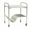 Hubsch Trolley Metaal/terrazzo - Nickel/wit 2 Hubsch Trolley Metaal/terrazzo - Nickel/wit -Fauteuils promo hubsch trolley metaal terrazzo nickel wit