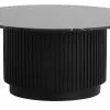 Nordal Erie Salontafel - Zwart Ø90cm -Fauteuils promo nordal erie salontafel zwart 90cm