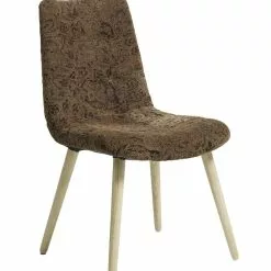 Nordal Flower Eetkamerstoel - Lichtbruin