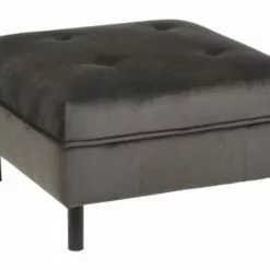 Nordal Puff Velvet Poef - Grijs -Fauteuils promo nordal puff velvet poef grijs 1