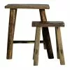 Nordal Rough Krukken Hout - Set Van 2 Stuks -Fauteuils promo nordal rough krukken hout set van 2 stuks