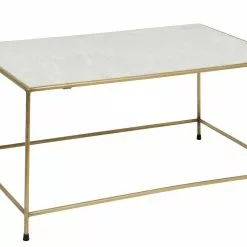 Nordal Timeless Salontafel - Wit Marmer/messing