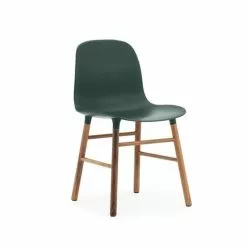 Normann Copenhagen Form Chair Walnoot Stoel Groen